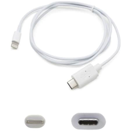 Add-On Addon 5 Pack Of 1.0M (3.3Ft) Usb 3.1 Type (C) Male To Apple, PK5 USBC2LGT1MW-5PK